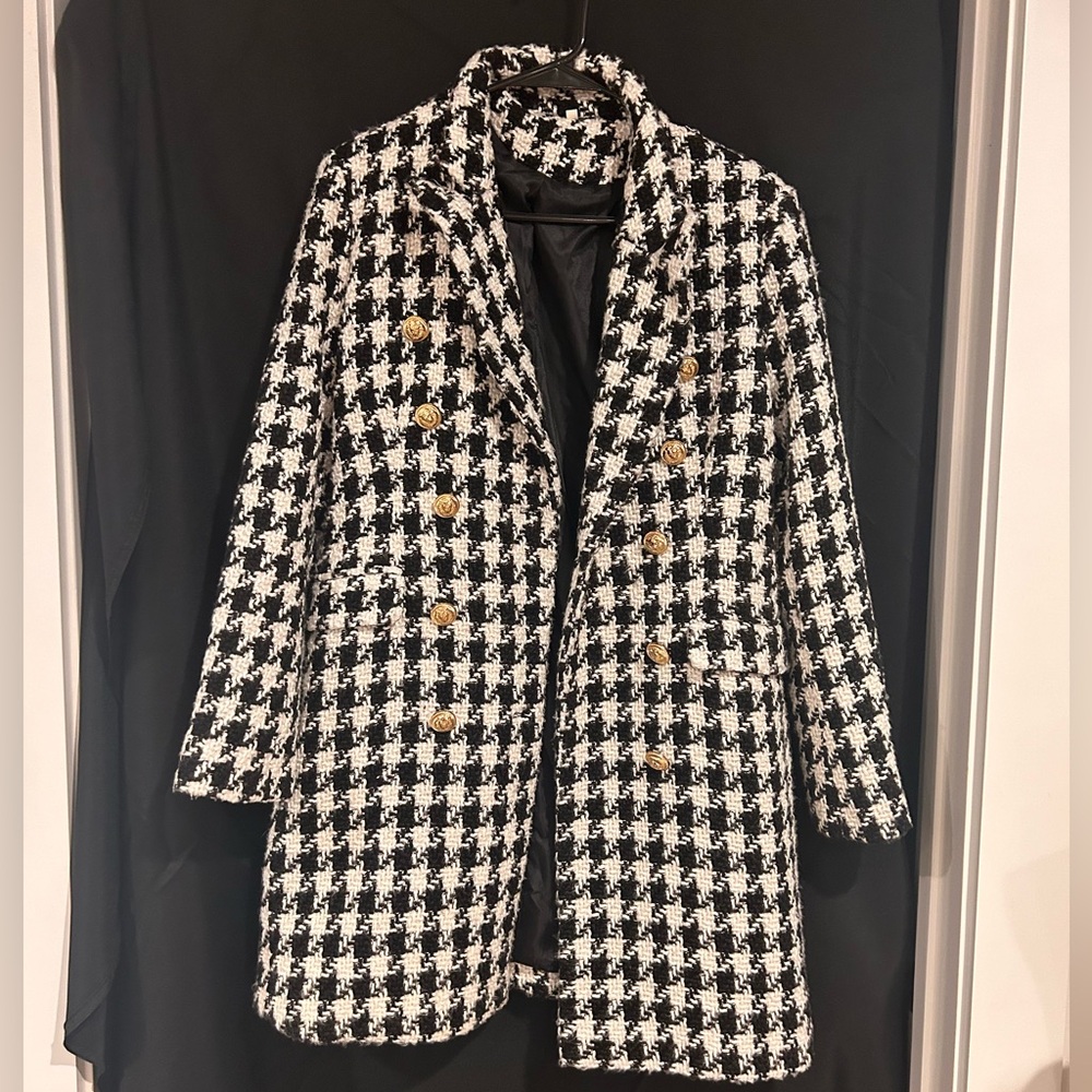 Tweed Black and White Blazer
